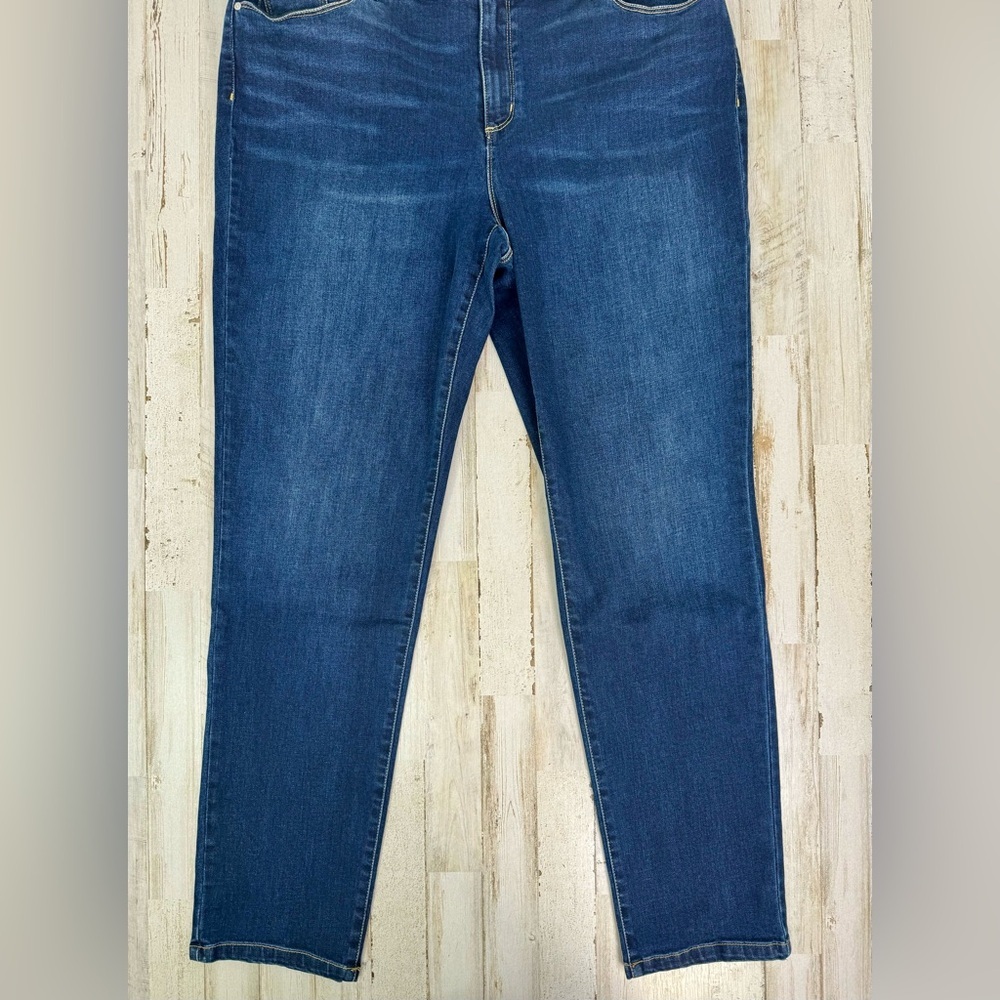 CHICO’S The Platinum Jeggings 3 Blue Denim Slim Tapered Fit NWT - Picture 4 of 10